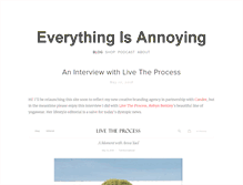 Tablet Screenshot of everythingisannoying.com